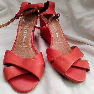 Jeffrey Campbell Sz 7 Coral Wedge Sandals